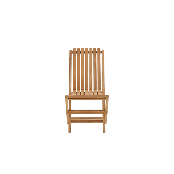 Ebern Designs Ghana Folding Chair Natural Teak Wayfair.co.uk
